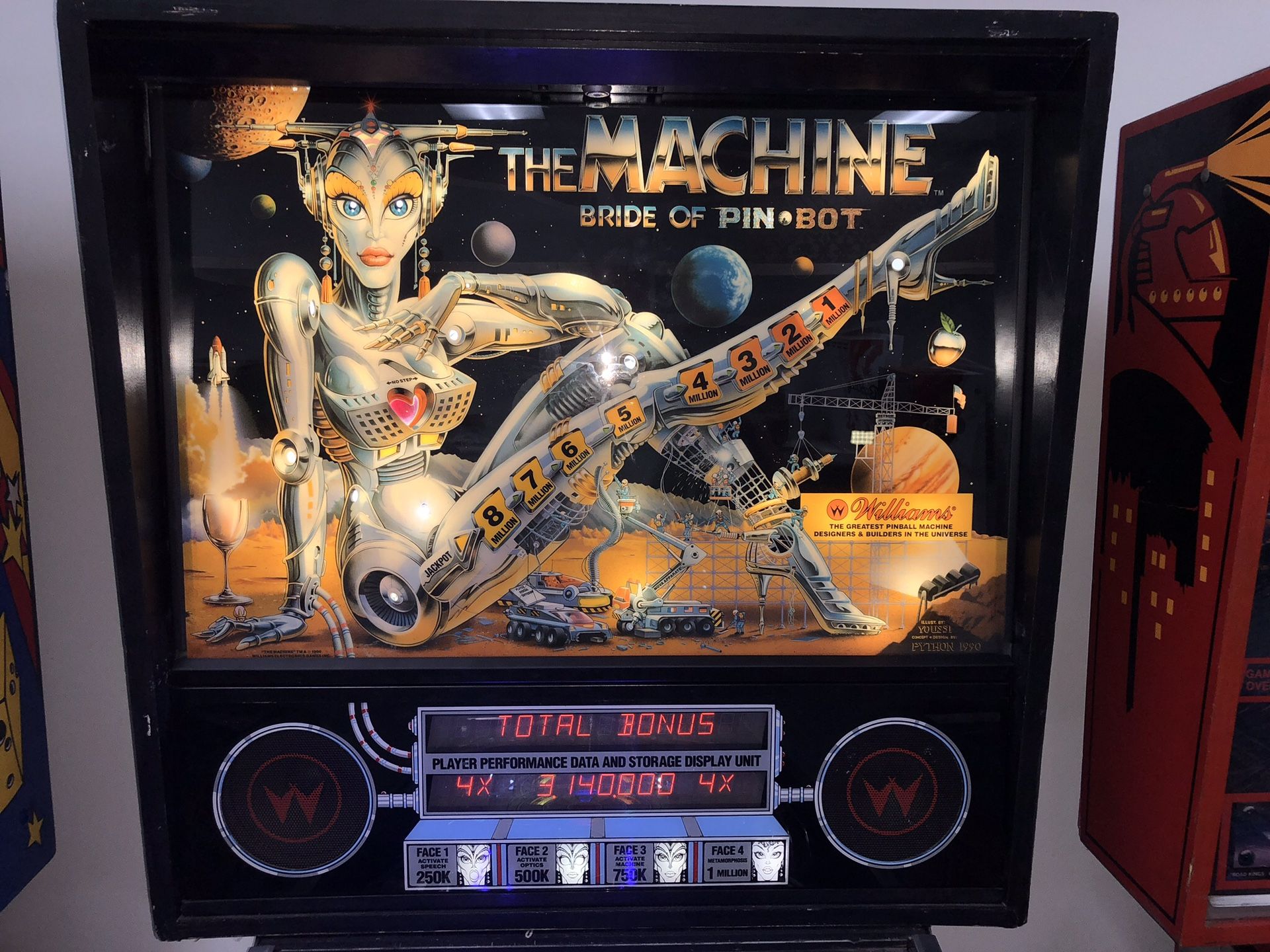 Super nice bride of pinbot pinball machine