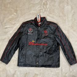 Vintage Dale Earnhardt Jr Leather NASCAR Jacket Chase Authentic Size M NWT
