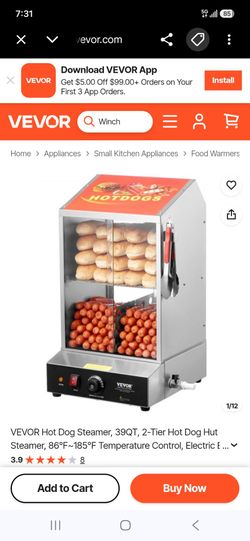 Hotdog steamer