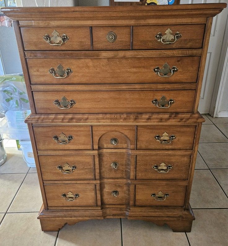 Cushman Colonial Creations Highboy Dresser 