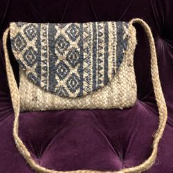 NEW jute long clutch/purse