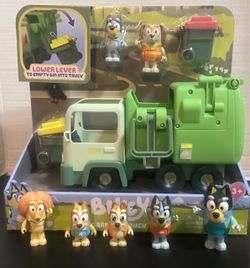 Bluey garbage truck play set with extra figures