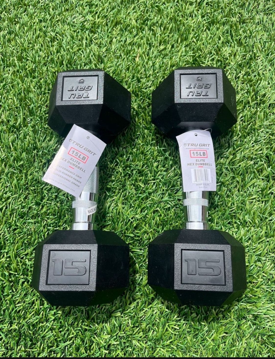 Brand NEW 15lb Neoprene Dumbbells Set