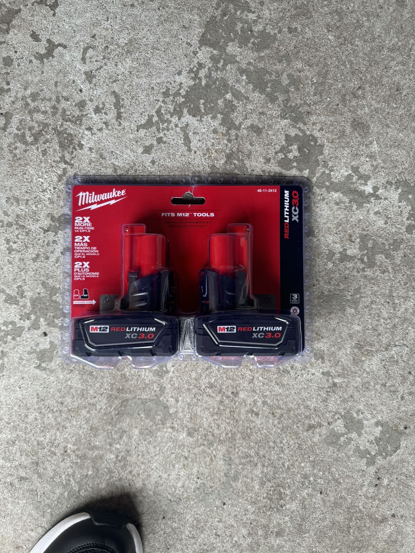 Milwaukee 3ah Battery Set 