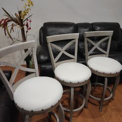 3 Counter Top Bar Stools Chairs Barstools 24"