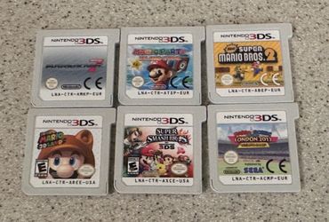 Super Mario Game Collection Nintendo 3DS Mario Kart, 3D Land, Smash Bros., Party