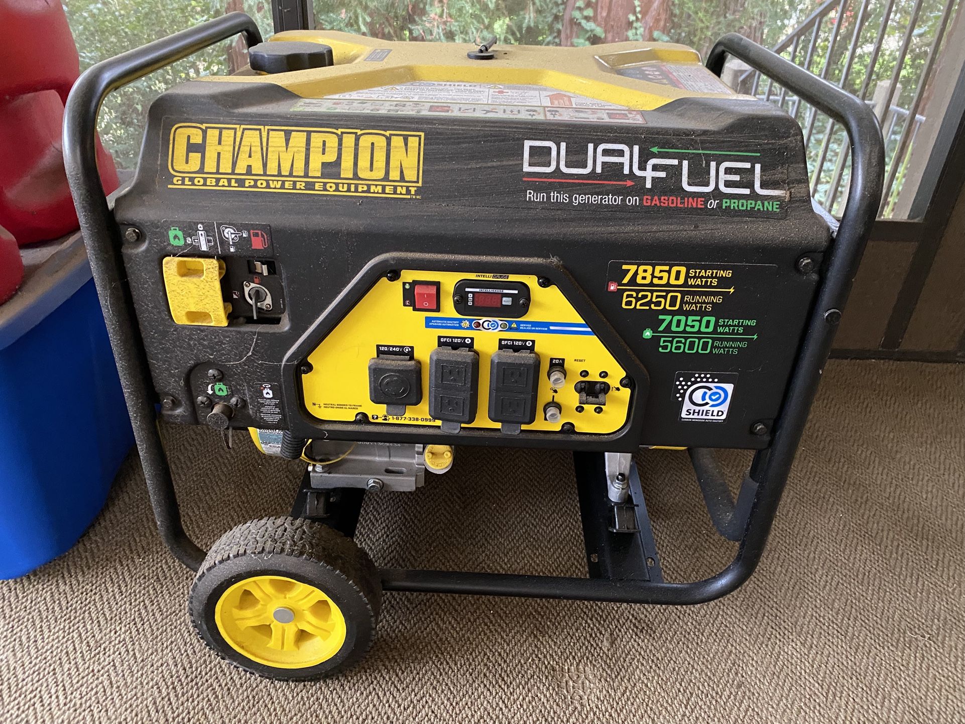 6250 Watt Dual Fuel Generator