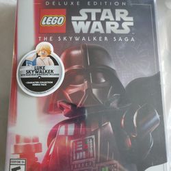 PlayStation 5 Lego Star Wars The Skywalker Saga Deluxe Edition w/Luke Skywalker Blue Milk Lego MiniFigure + Character Collection Pack Brand New SEALED