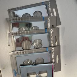 Chrome Wallplates Leviton In Box 