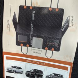 NEW Dog Car Seat Cover Hammock Waterproof Anti-Scratch SUV/Truck