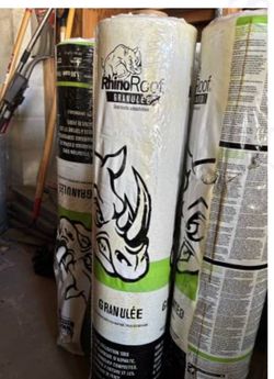 RhinoRoof Granulated Self-Adhered Underlayment- 16 rolls- $800- (Holmes Beach)
