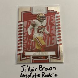 Ji’Ayir Brown San Francisco 49ers Safety Absolute Rookie Card. 