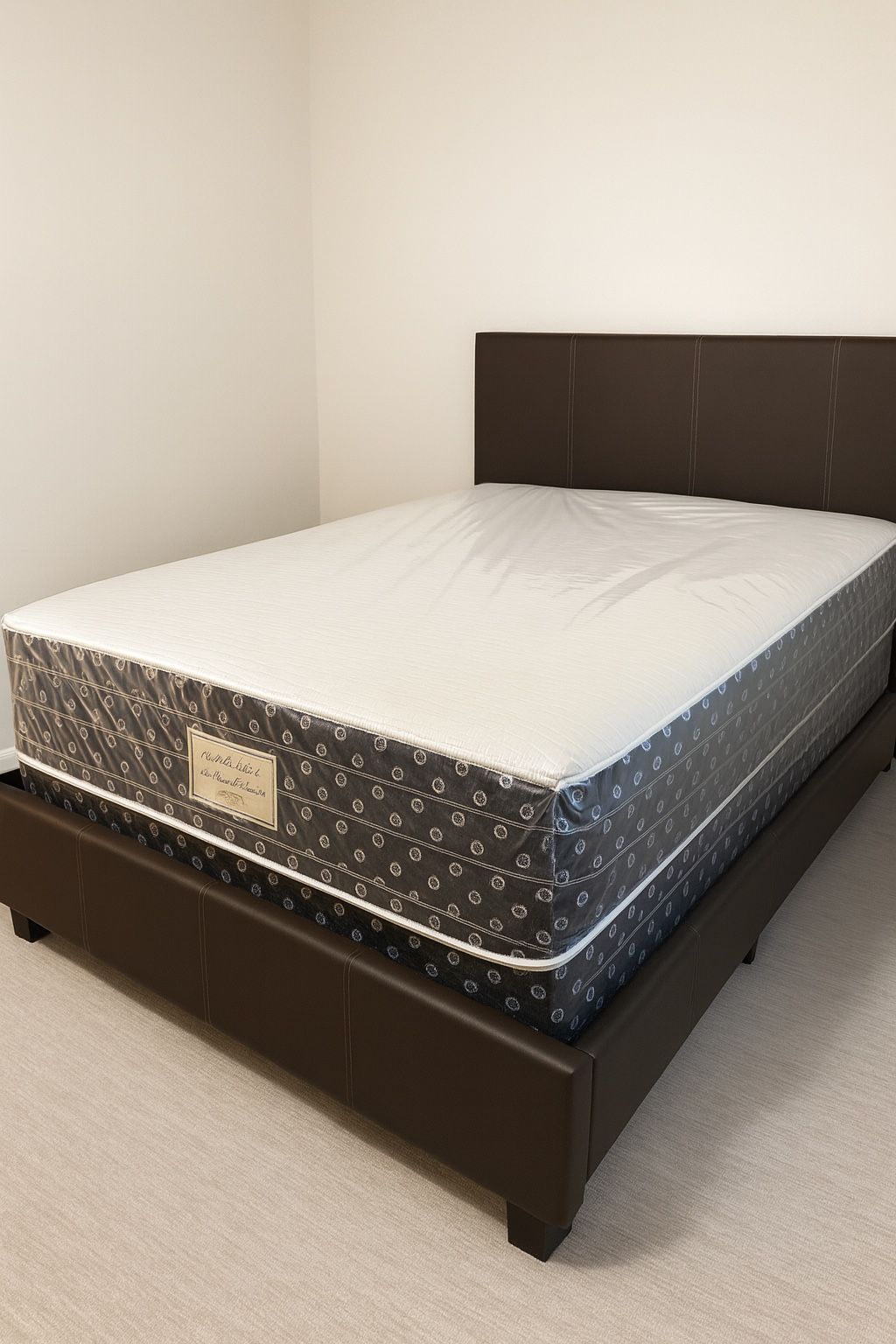 Queen Mattress Come With Bed 🛌 Frame And Free Box Spring - Free Delivery 🚚 Today To Reasonable Distance 