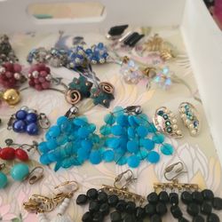 Vintage Clip On Earrings 40's-80's Some Signed  $5 Each Set PRICE FIRM  (If you see this post ,it's AVAILABLE  )
