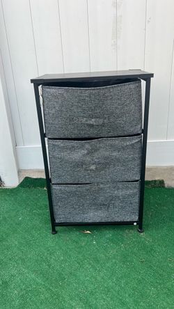3-Drawer Fabric Storage Dresser Tower