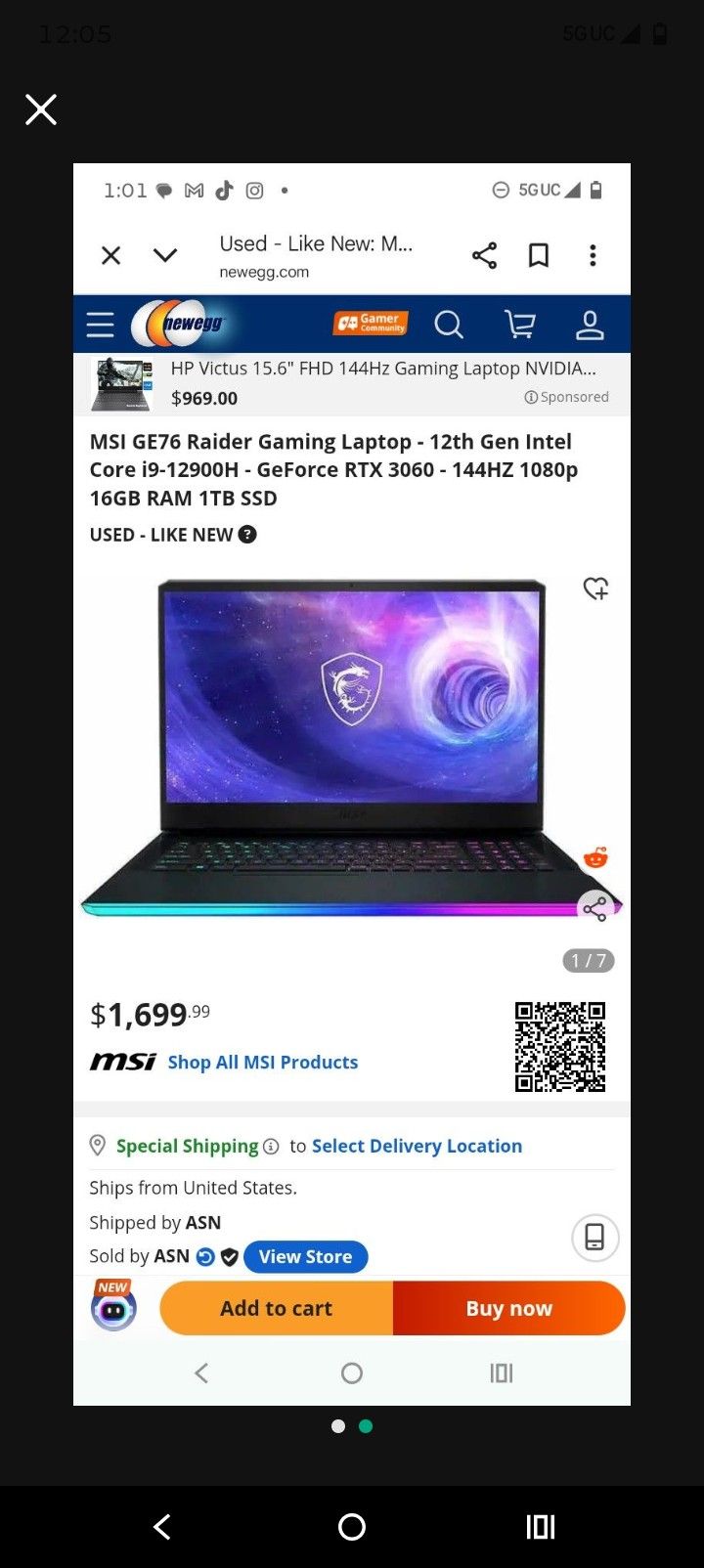 Msi GE76 RAIDER Gaming Laptop