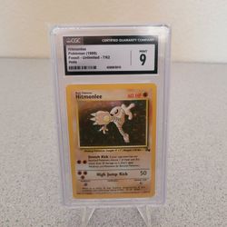 Hitmonlee 1999 Fossil 7/62 Holo CGC 9 MINT