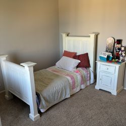 Twin Bed With Nightstand