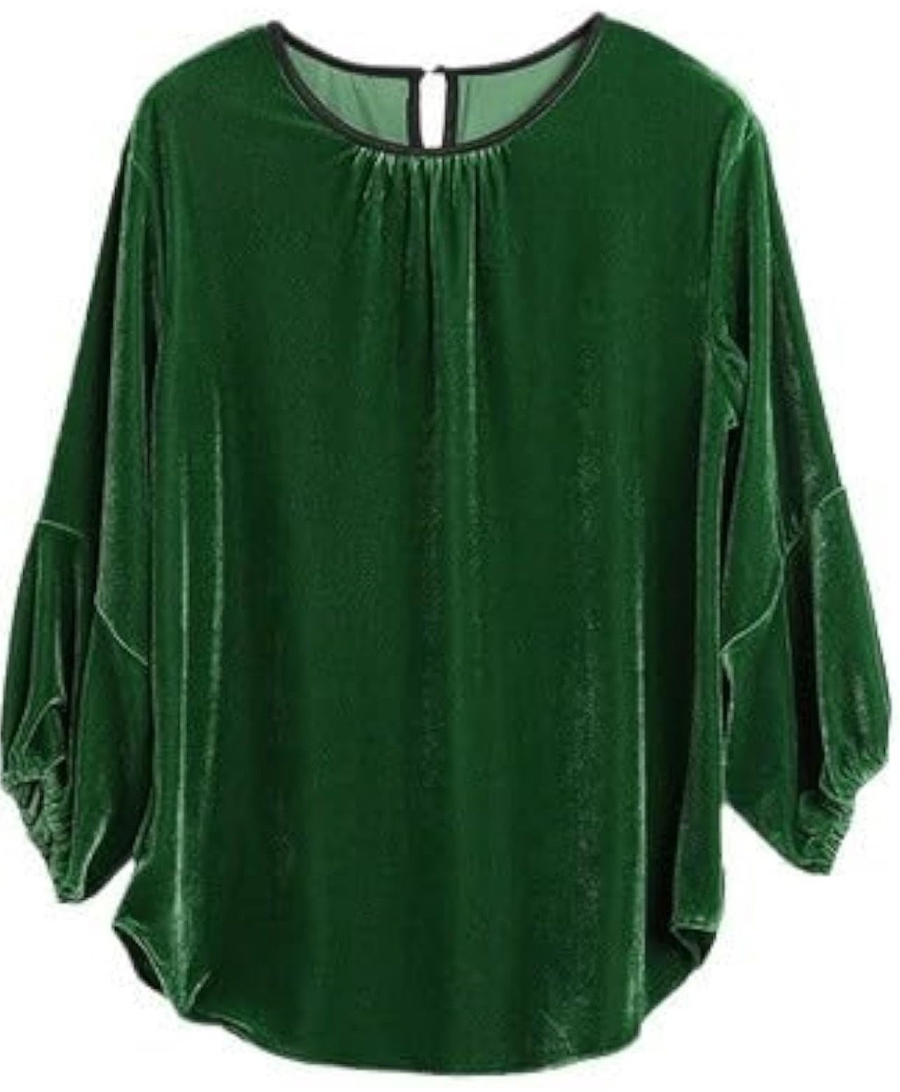 Women Velvet Tops, Long Sleeve Round Neck Shirt Blouse, Solid Casual Tee Shirt Trendy Velvet Tops