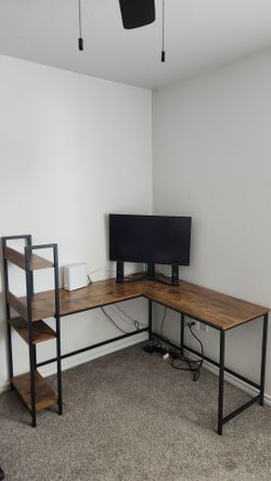 L Shape Wood Desk