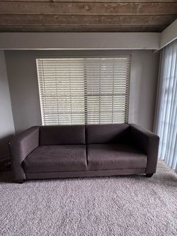 Dark grey sofa