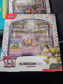 Alakazam ex 151 pokemon box