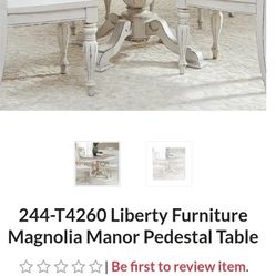 Liberty Furniture Industries Magnolia Manor Pedestalless Extension Dining Table