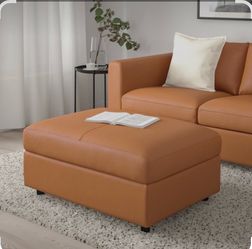 IKEA Leather Ottoman