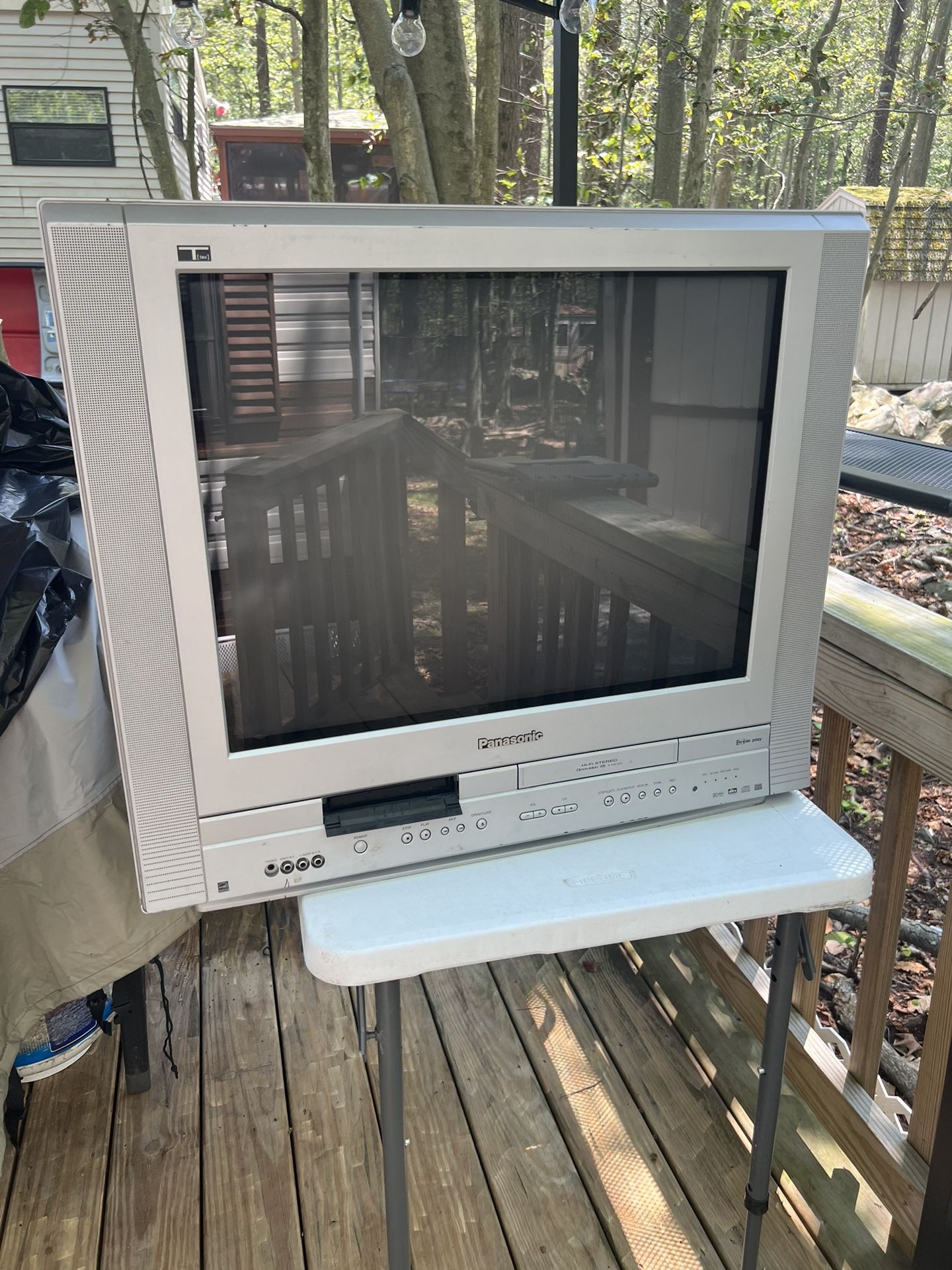 Panasonic Triple Play DVD VCR CRT Tv PV-DF2704
