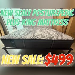 NEW SEALY POSTUREPEDIC PLUS KING MATTRESS 