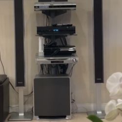 Three Level Glass shelves