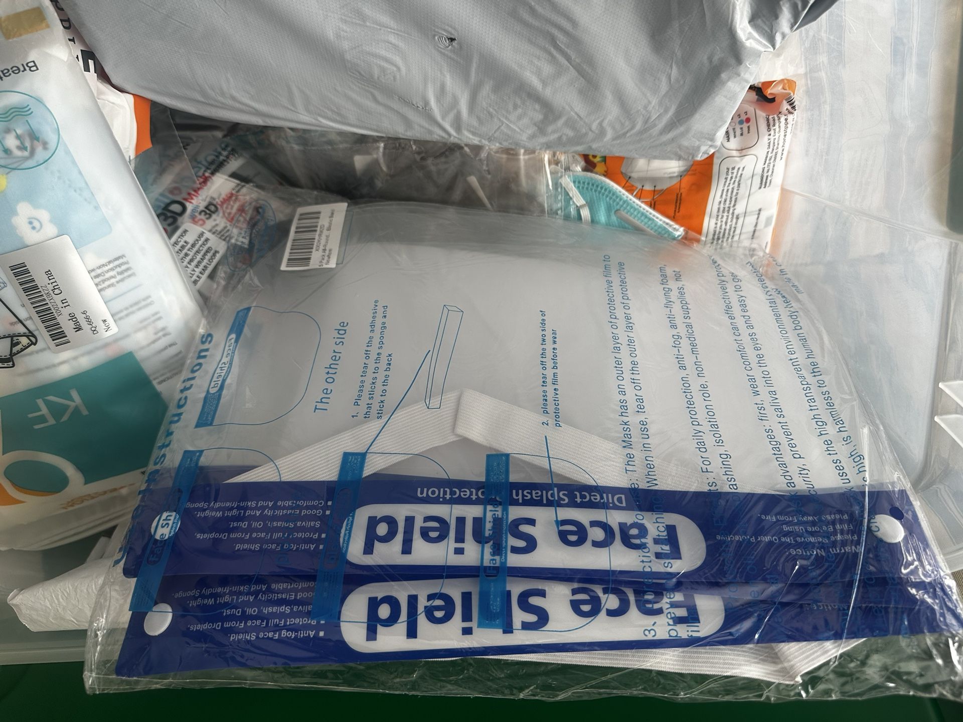 New Unopened Kn94/95/medical Masks And Face Coverings / Shields