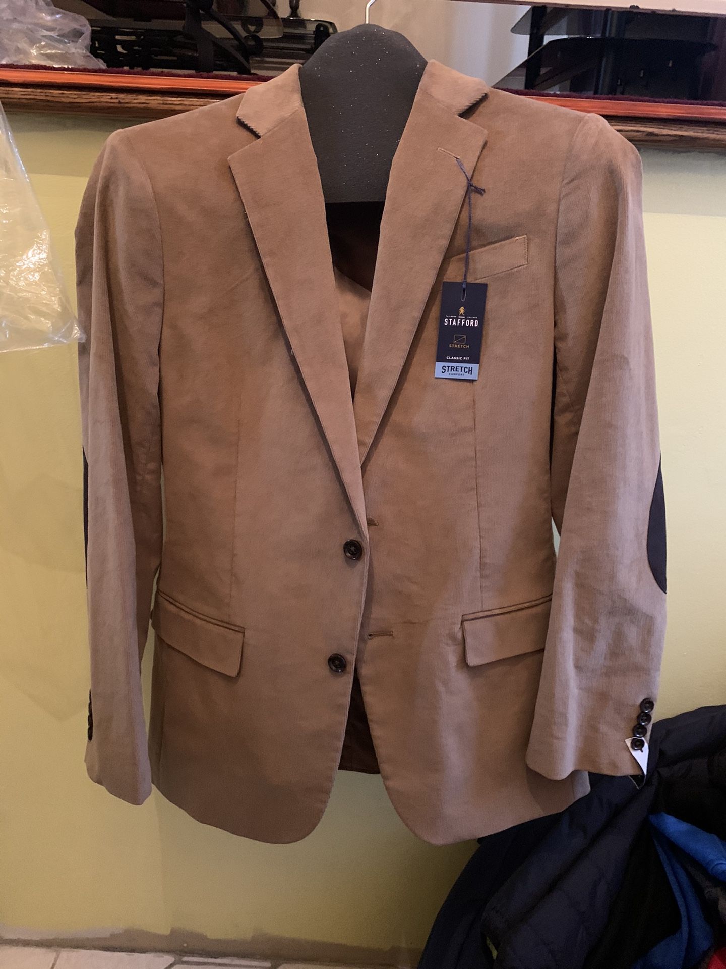 Stafford Corduroy Sport Coat 38 Long