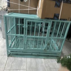 Dog Cage Tiffany Blue