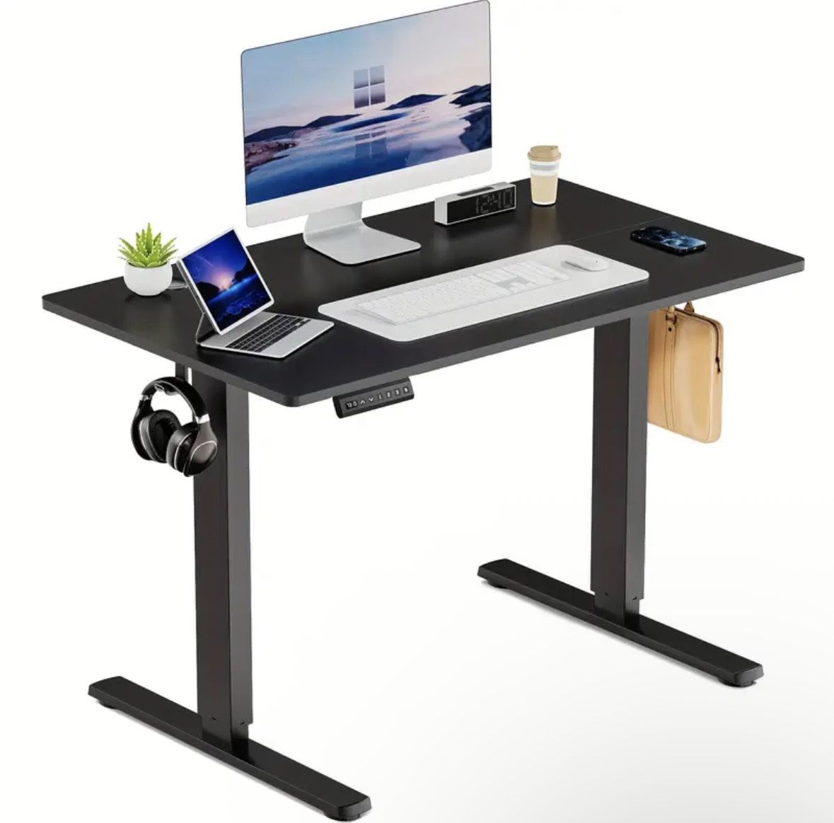 Black Electric Standing Desk
