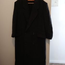 Men's Gray Wool Coat Size 36 