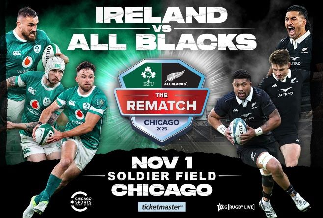 2 Tickets For All Blacks vs Ireland Chicago