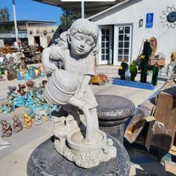 CONCRETE CEMENT GIRL STATUE ( 18" INCH TALL) $45 EACH