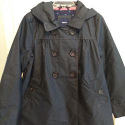 Raincoat, size 6-7, navy blue, by Gap Kids.