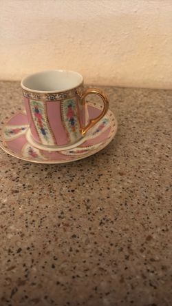 5  vintage  Miniature  cup and saucer sets