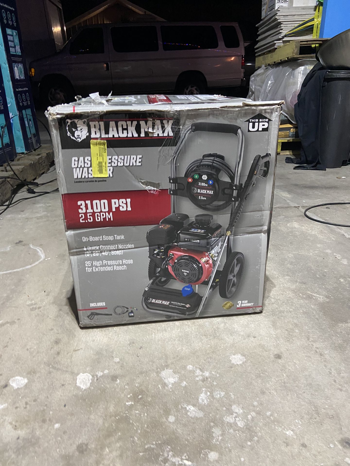 Black Max 3100 PSI Gas Pressure Washer, 212cc OHV Engine for Sale in FL