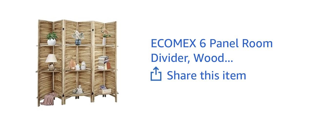 Natural Wood Wall Divider