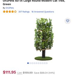 60 Inch Large Round Modern Cat Tree 