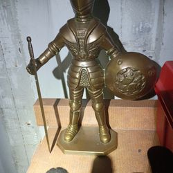 Brass armored knight