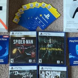 Ps5 Digital PlayStation 5 Disc games 12-month psn plus  (read the description) from $30 to $64