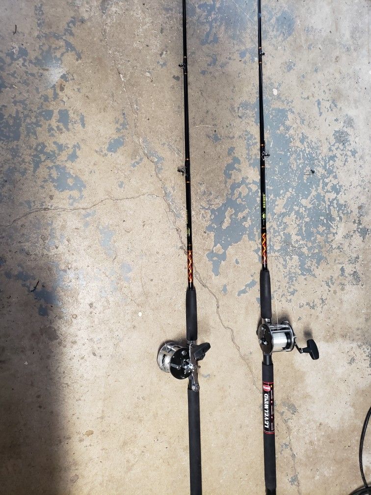 Penn Levelwind Rod And Reel, Set Of Two