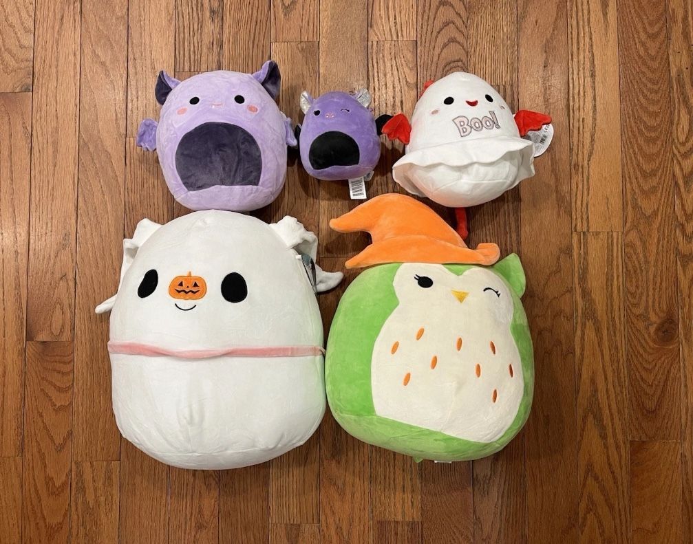Squishmallows Squishmallow Halloween Plush Stuffed Toy Set Bundle Assorted