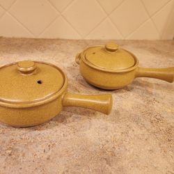 Denby Vintage "Ode" Individual Casseroles With Lids