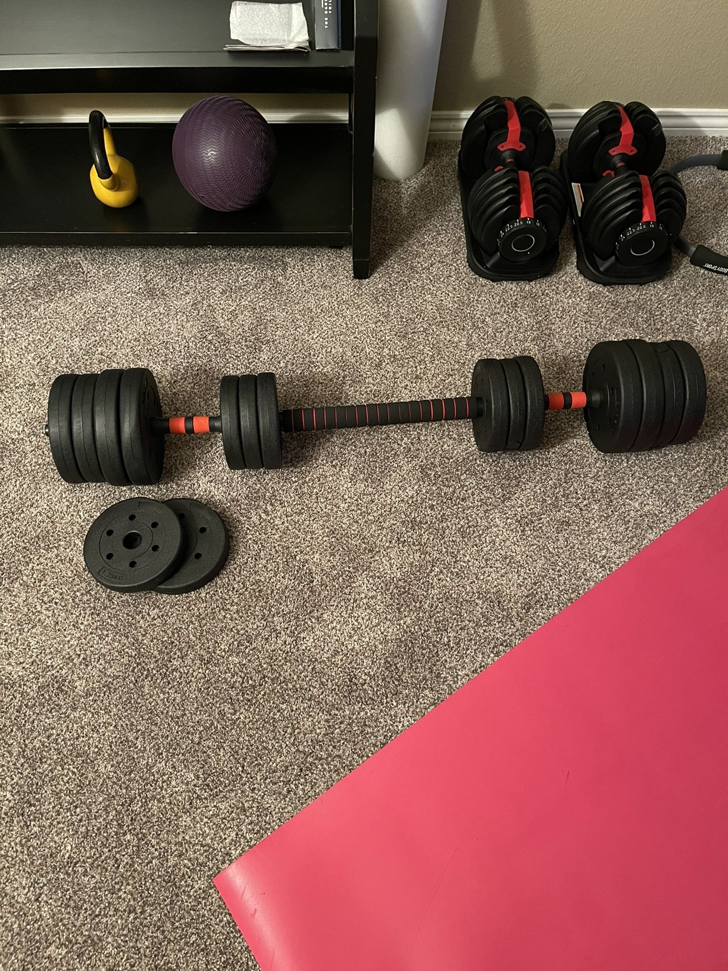 Adjustable Barbell Set