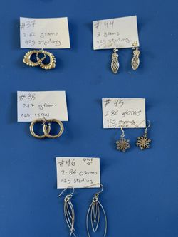 "925 Sterling Silver Earrings - Various Styles & Sizes!  Explore our collection of unique, high-quality 925 sterling silver earrings, featuring divers